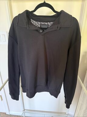 Denim & Flower Black Men's Pullover Shirt